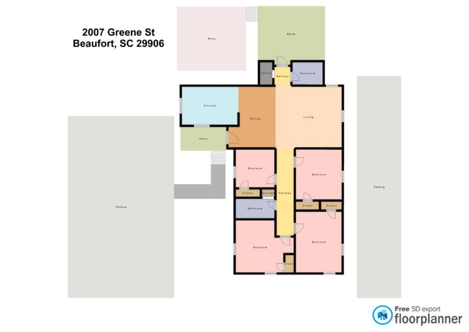 הוילה ביופורט Sleeps 10! Minutes To Parris Island & Downtown מראה חיצוני תמונה